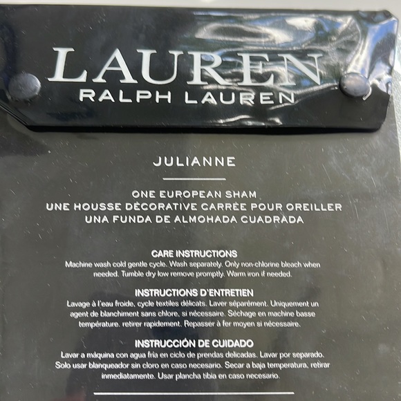 Ralph Lauren Black Label Julianne European Sham Set. - Picture 5 of 7